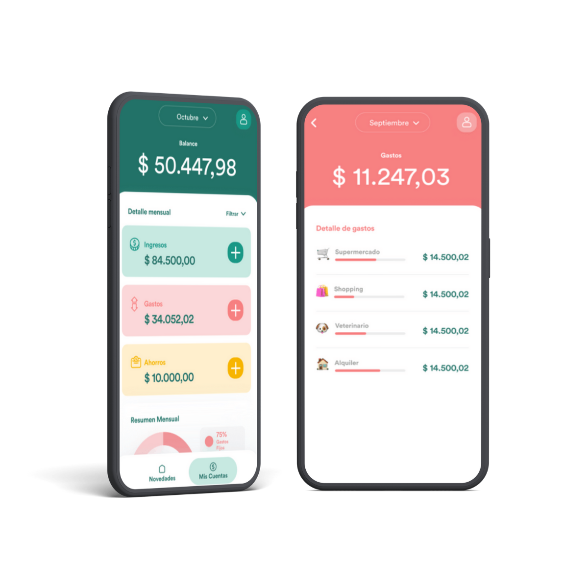 Mujer Financiera mobile apps